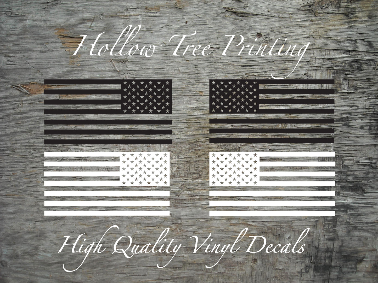 Subdued American Flag Decals (Set)