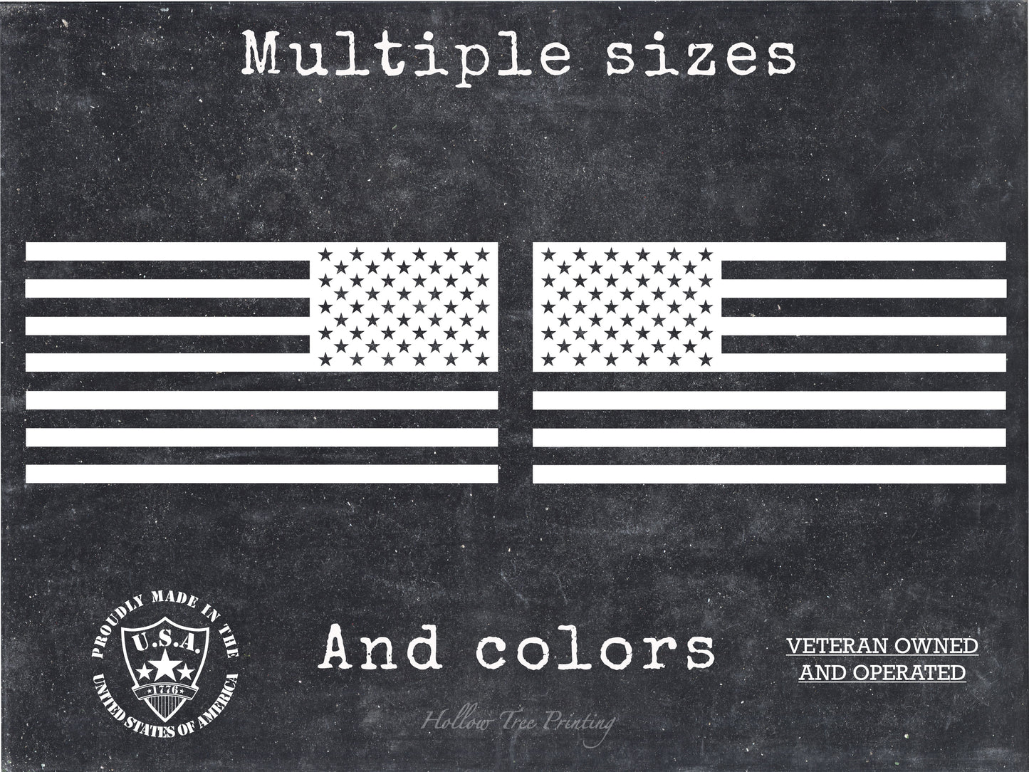 Subdued American Flag Decals (Set)