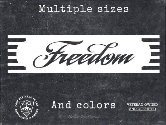 Freedom Decal
