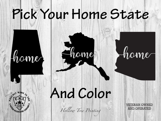 Home State Decal