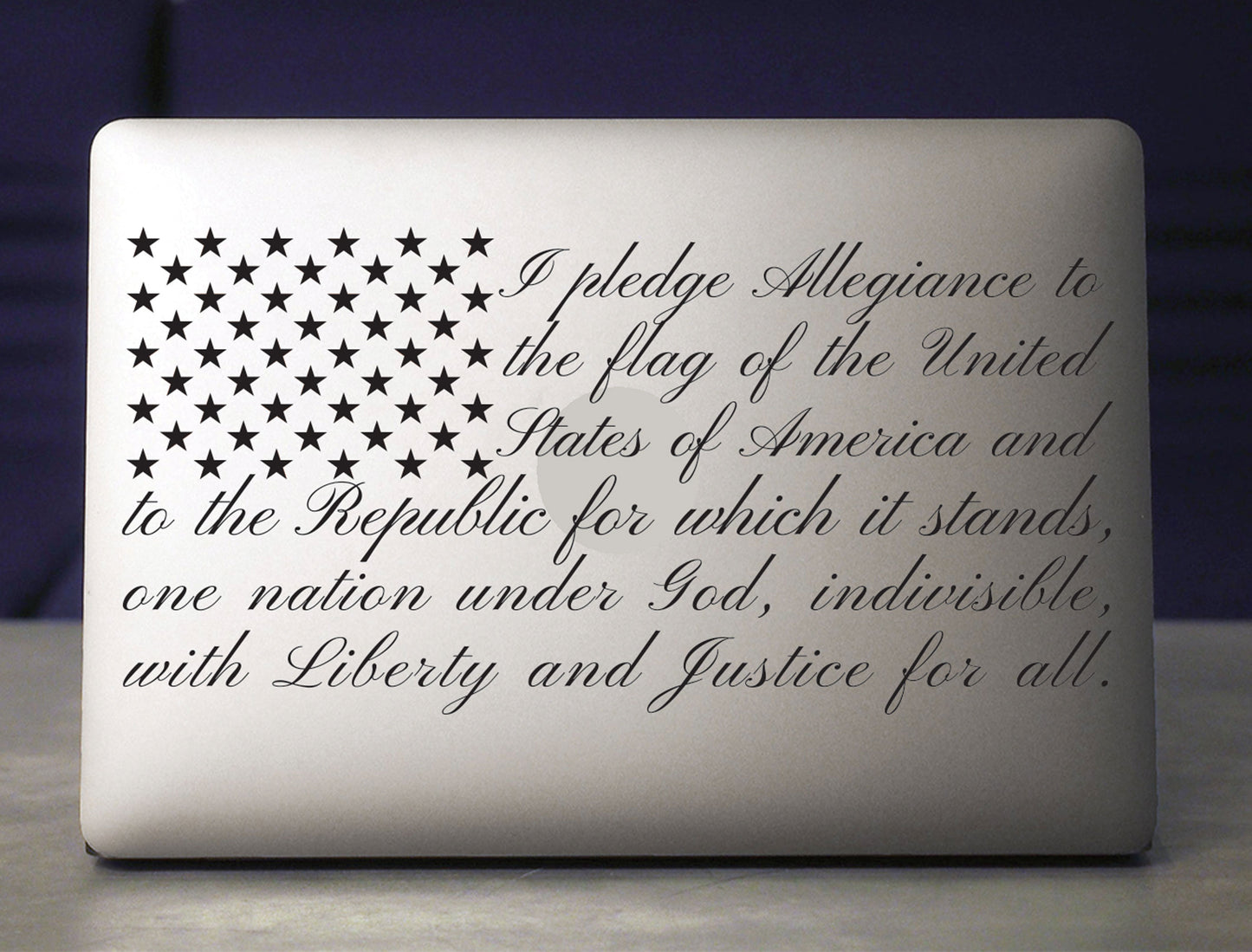 Pledge of Allegiance American Flag Decal