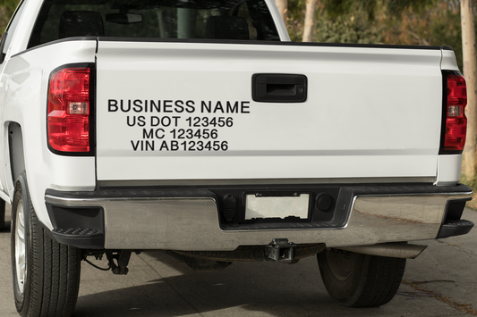 Four Line Custom Commercial Decal