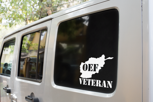 OEF Veteran (Operation Enduring Freedom) Decal