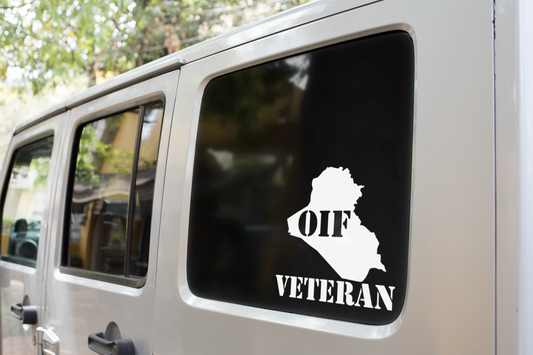 OIF Veteran (Operation Iraqi Freedom) Decal
